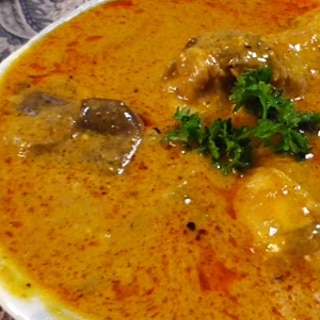 茄子チキンのレッドカレー煮